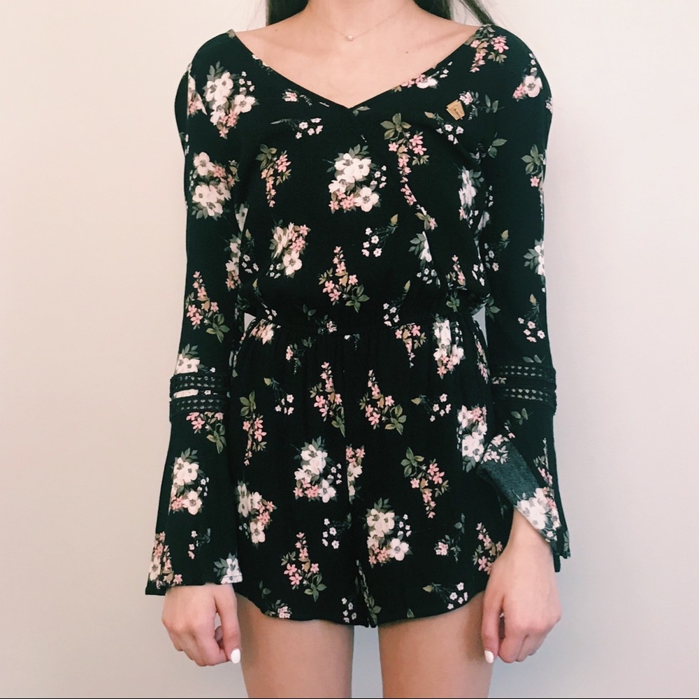 floral mini romper